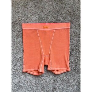 SKIMS Cotton Rib Boxer in Apricot Orange Size MEDIUM